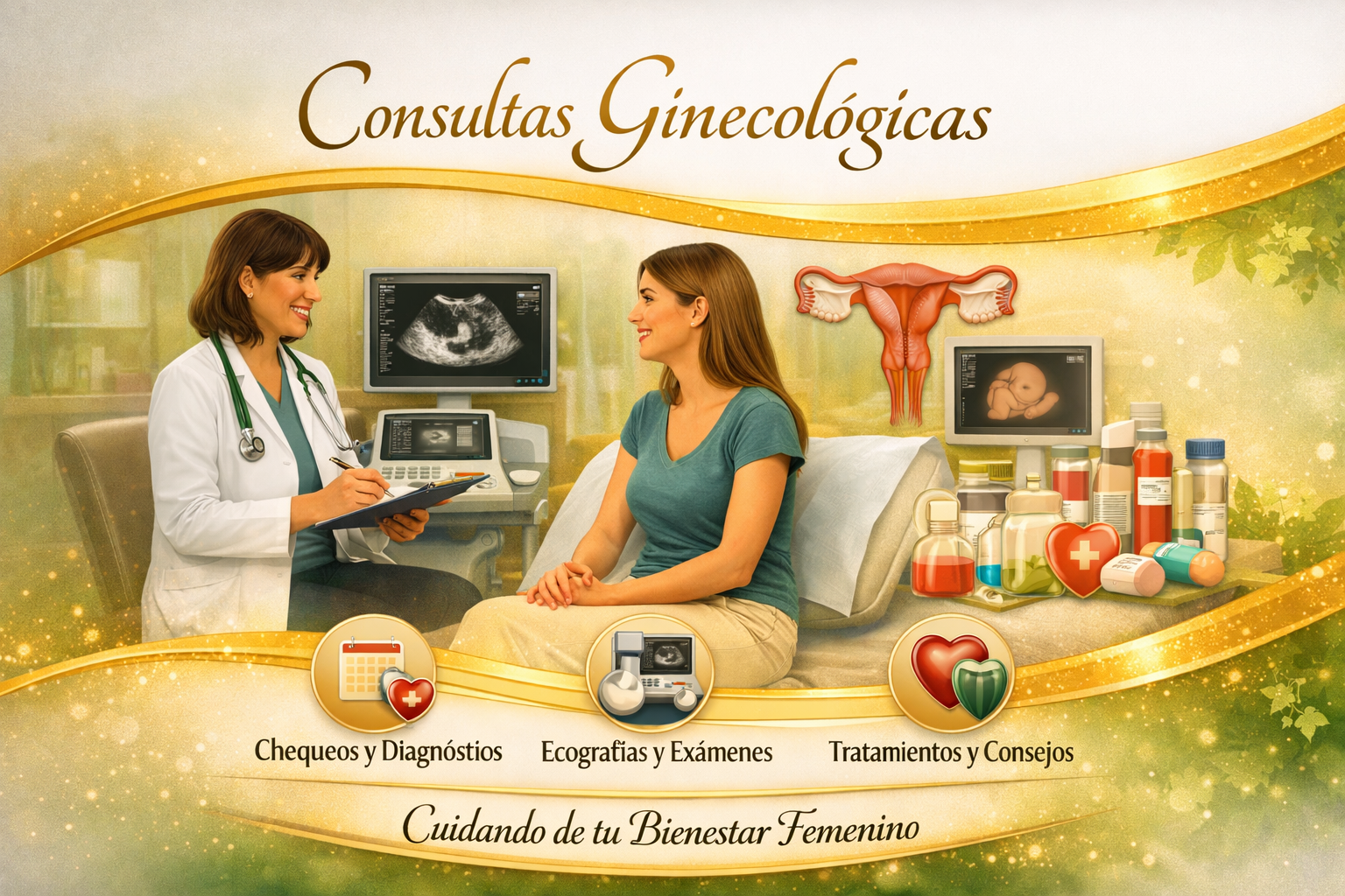 Consultas ginecológicas — chequeos, ecografías y tratamientos en Palacagüina